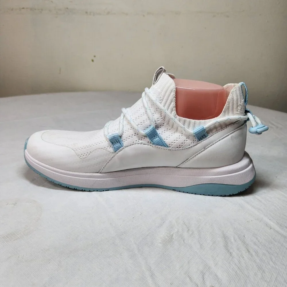 Nurture Restore Women's size 6.5 M Lace Up Comfort Sneakers White blue Shoes 304 - Picture 5 of 8
